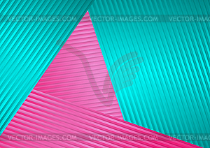 Turquoise and pink abstract corporate striped - royalty-free vector image