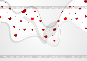 Abstract Valentines Day greeting card background - stock vector clipart