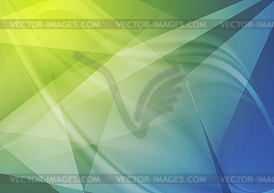 Bright abstract technology polygonal wavy background - vector clipart