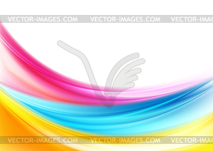 Abstract colorful shiny waves background - vector image