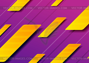 Purple orange abstract geometric minimal background - royalty-free vector clipart