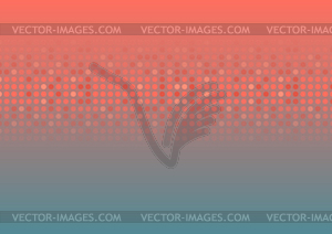 Living coral shiny circle particles abstract - vector clipart