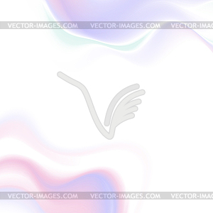 Abstract holographic fluid waves background - vector image