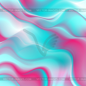 Holographic foil neon liquid waves abstract - stock vector clipart