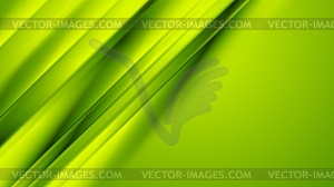 Green smooth diagonal stripes abstract background - vector clip art