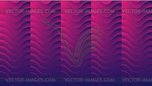 Blue and purple abstract neon geometric wavy - vector image