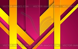 Bright purple and orange abstract corporate - vector image