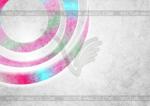 Grey and holographic grunge neon background - vector clipart