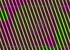 Neon laser lines abstract optical illusion - vector image