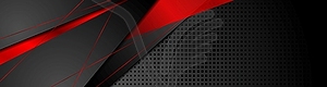 Red and black abstract corporate banner design - vector EPS clipart