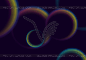 Colorful smooth galaxy circles abstract background - vector image