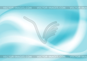 Abstract bright blue wavy background - vector clipart