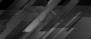 Black abstract technology geometric background - royalty-free vector clipart