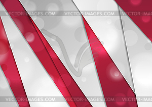 Red grey corporate abstract tech background - vector image
