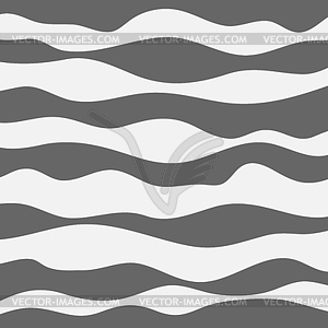 Grey white minimal liquid waves abstract background - vector image