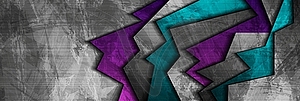 Dark grunge corporate abstract banner - vector image
