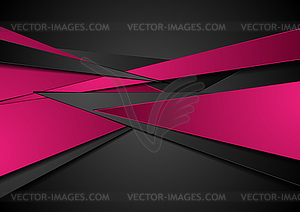 Black and pink abstract corporate background - vector clipart