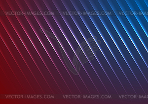 Blue and purple neon laser lines abstract background - vector image