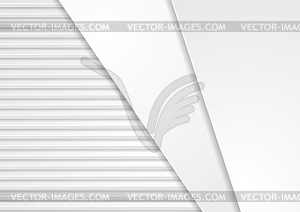 Grey hi-tech abstract striped background - vector clipart / vector image