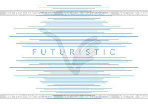 Blue thin lines abstract futuristic tech background - vector image