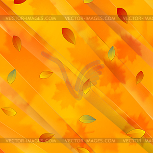 Bright orange autumn background - vector clip art