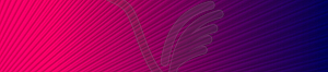Blue pink neon striped smooth abstract banner design - vector image