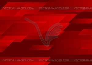 Dark red tech geometric abstract background - vector clipart