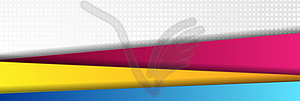 Abstract colorful tech corporate banner design - vector clip art