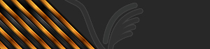 Abstract black and bronze glossy stripes - vector clipart