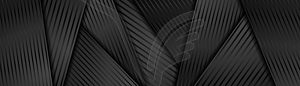 Abstract black glossy smooth stripes corporate - vector clipart