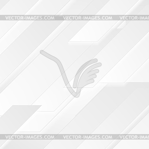 Grey white tech geometric minimal abstract - vector clip art