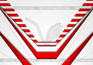 Red and grey abstract technology geometric - vector clipart