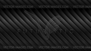 Geometric tech black glossy stripes abstract - vector image