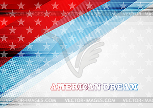 Grunge concept USA flag abstract background - vector image