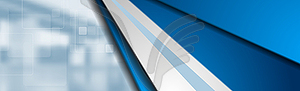 Abstract corporate technology blue banner design - vector image