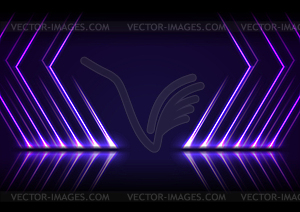 Ultraviolet neon laser lines technology modern - vector EPS clipart