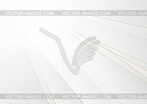 Grey corporate abstract background with bronze lines - royalty-free vector clipart