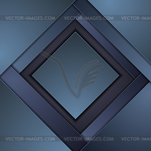 Dark blue abstract tech corporate geometric - vector clip art