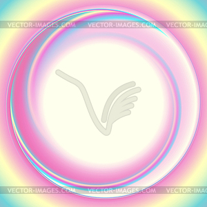 Holographic pastel abstract circle logo design - color vector clipart