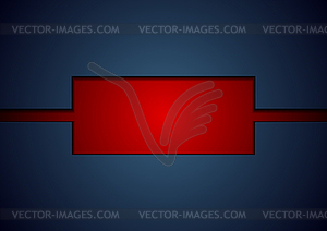 Dark blue and red abstract corporate tech background - vector clip art