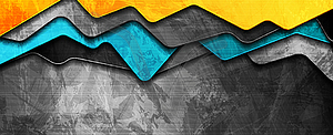 Abstract bright grunge banner design - vector clip art