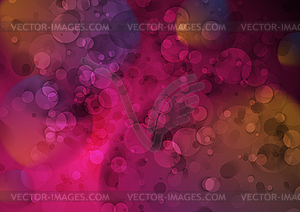 Glowing purple bokeh lights particles background - vector image