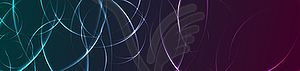 Abstract glowing neon blue purple circles - vector clip art