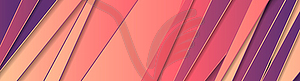 Violet and pink abstract corporate geometric tech - vector clip art