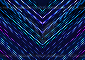 Retro tech abstract background with neon laser - vector clip art