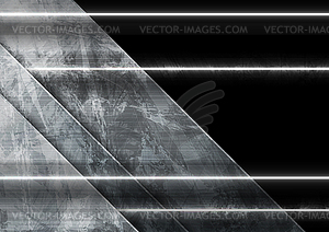 Dark grey tech corporate background with laser - vector image