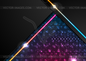 Abstract shiny corporate background with glowing - royalty-free vector image