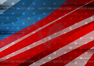 Grunge concept USA flag abstract background - vector image