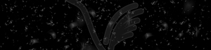 Black monochrome confetti abstract banner design - vector clipart