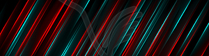 Sci-fi blue and red neon lines abstract hi-tech - vector image